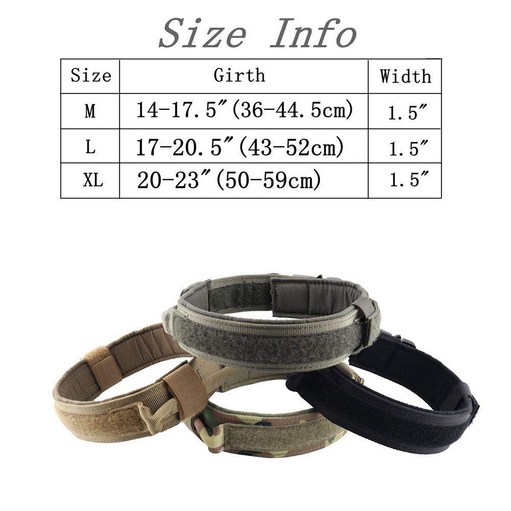 Durable Tactical Dog Collar - Comfortable for Training & Everyday Use