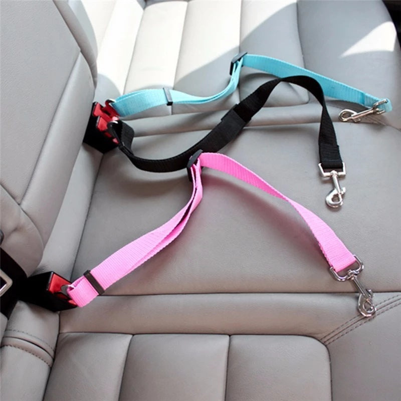 Adjustable Pet Car Seat Belt - Secure Dog & Cat Harness