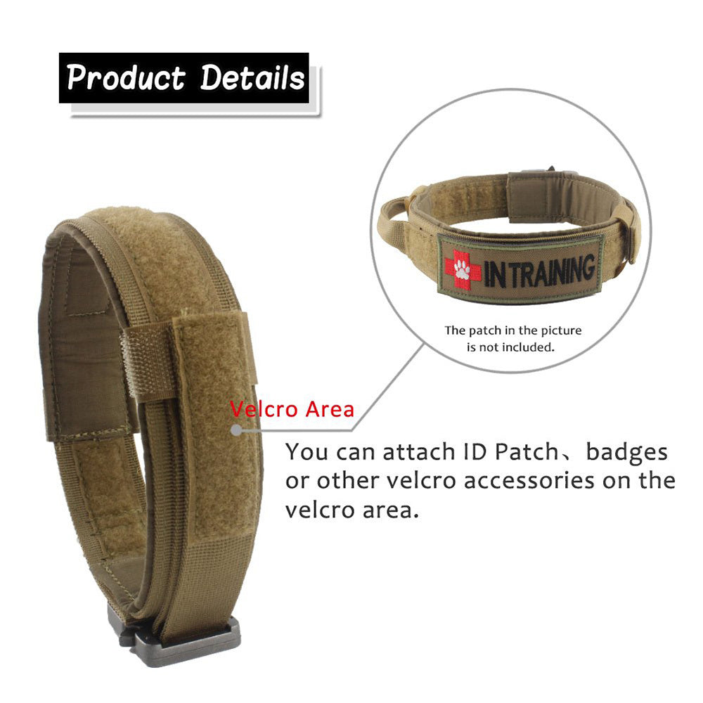 Durable Tactical Dog Collar - Comfortable for Training & Everyday Use