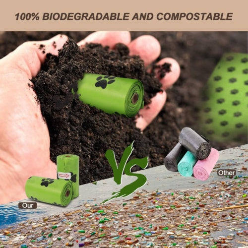 Biodegradable Dog Waste Bags - Heavy Duty & Eco-Friendly