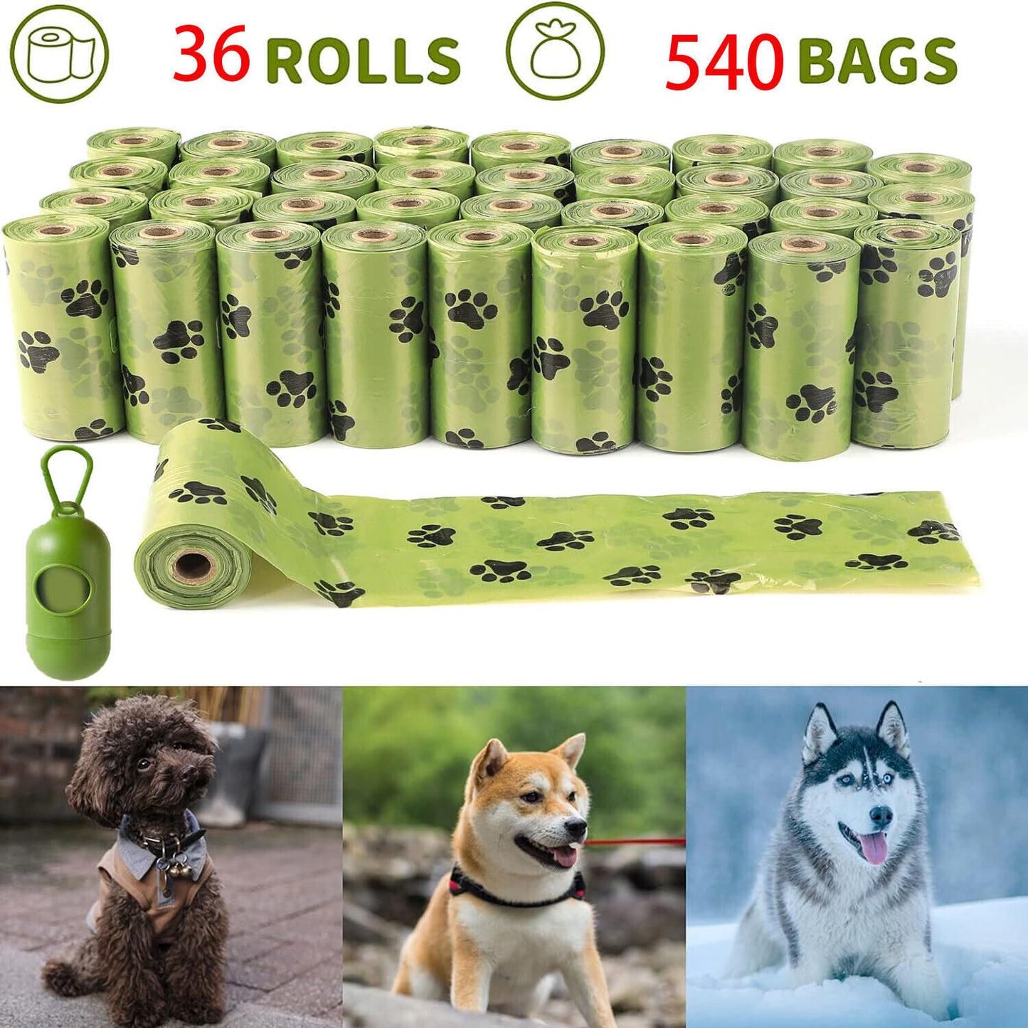 Biodegradable Dog Waste Bags - Heavy Duty & Eco-Friendly